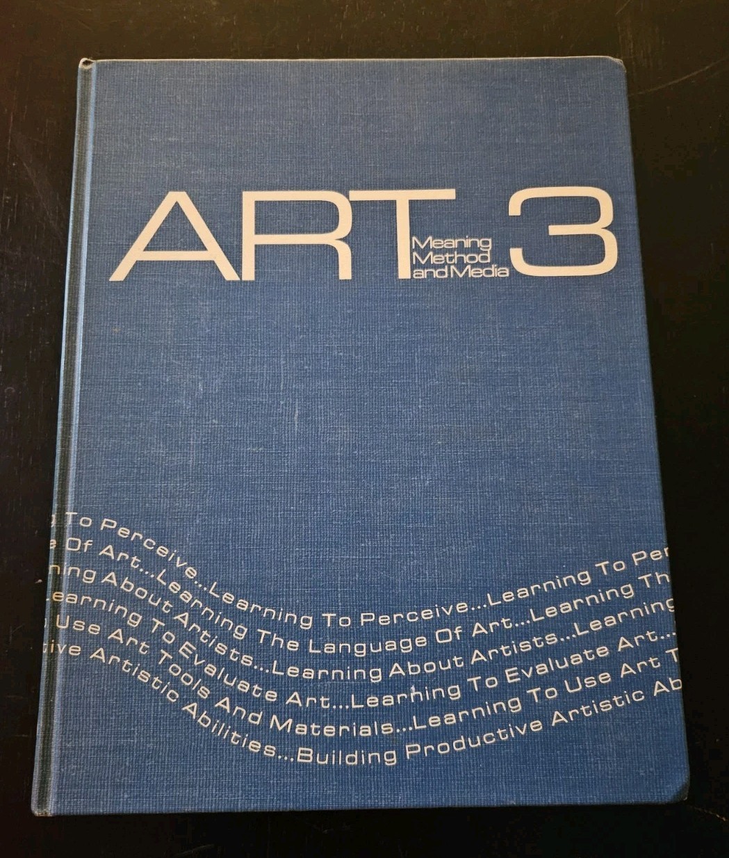 Art 3 Meaning Method and Media – Hardcover – 1972 Benefic Press Vintage Art Book