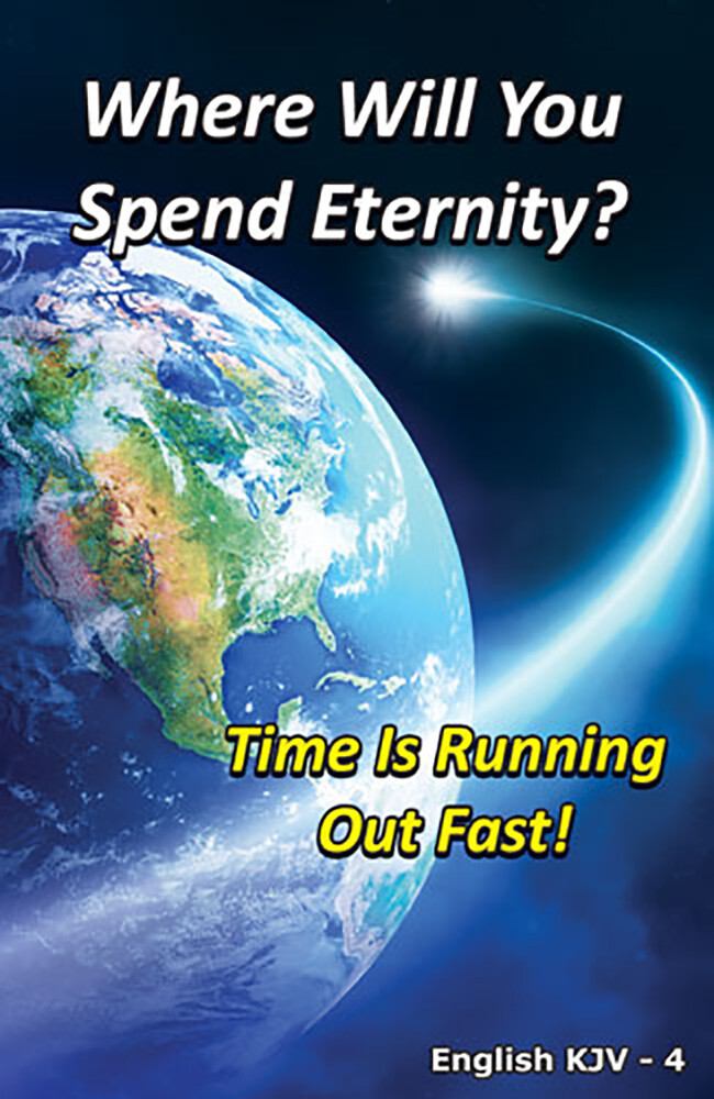 English-(KJV) Bible Gospel Tracts, Pack of 40 Units in 4 Covers, 12 pages each
