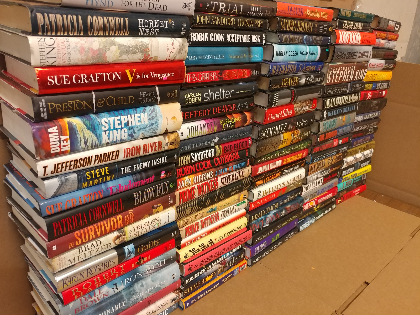 Lot of 10 Mystery Suspense Thriller Crime Murder Detective Hardcover HB MIX Book