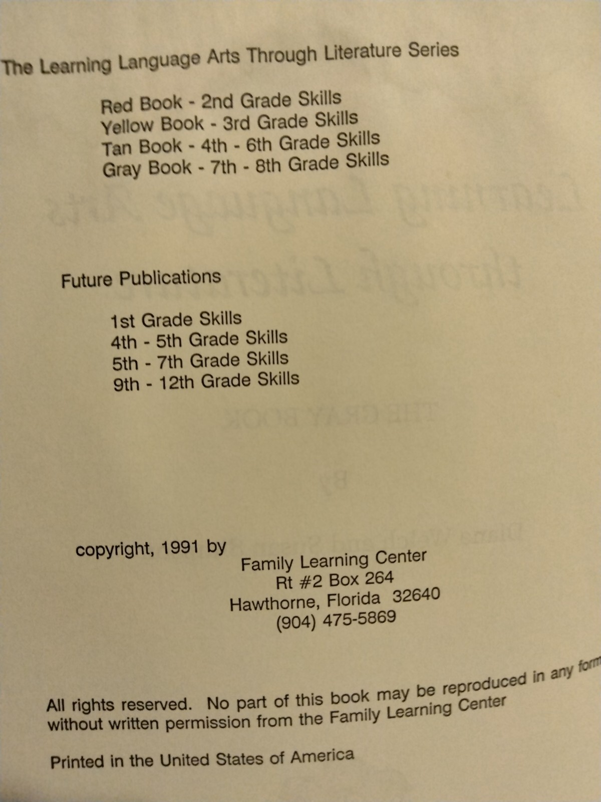 Learning Language Arts Through Literature-Red Book-2nd Grade-Strayer & Simpson