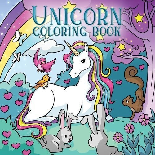 Young Dreamers Press Unicorn Coloring Book (Paperback) Coloring Books for Kids
