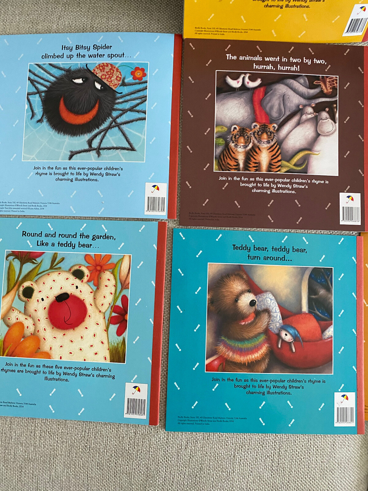 Wendy Straw NURSERY RHYMES Paperback Books LOT OF 12 NEW!