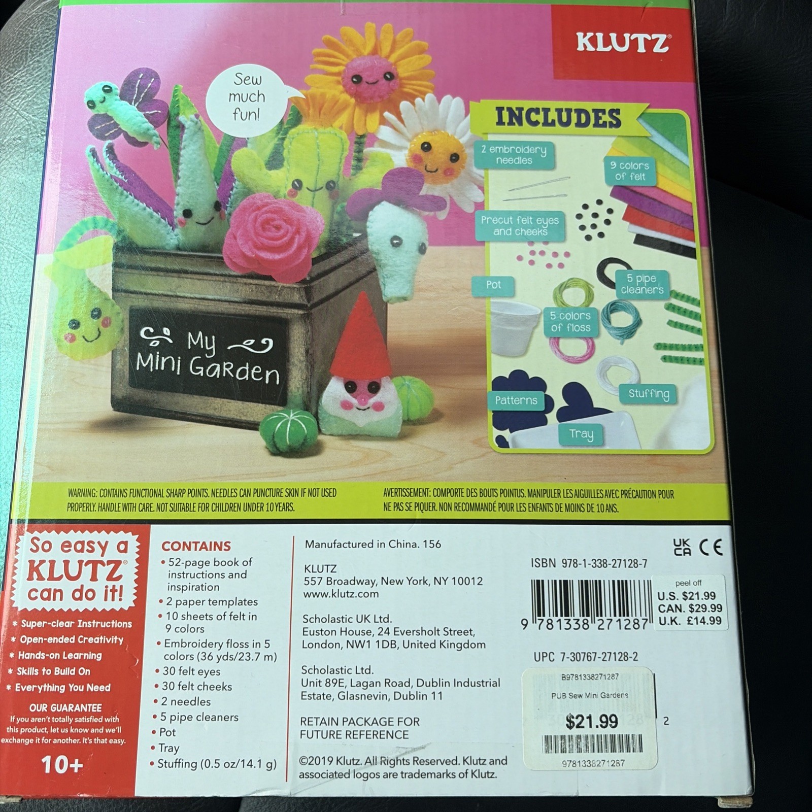 Editors of Klutz Sew Mini Garden (Mixed Media Product) Klutz