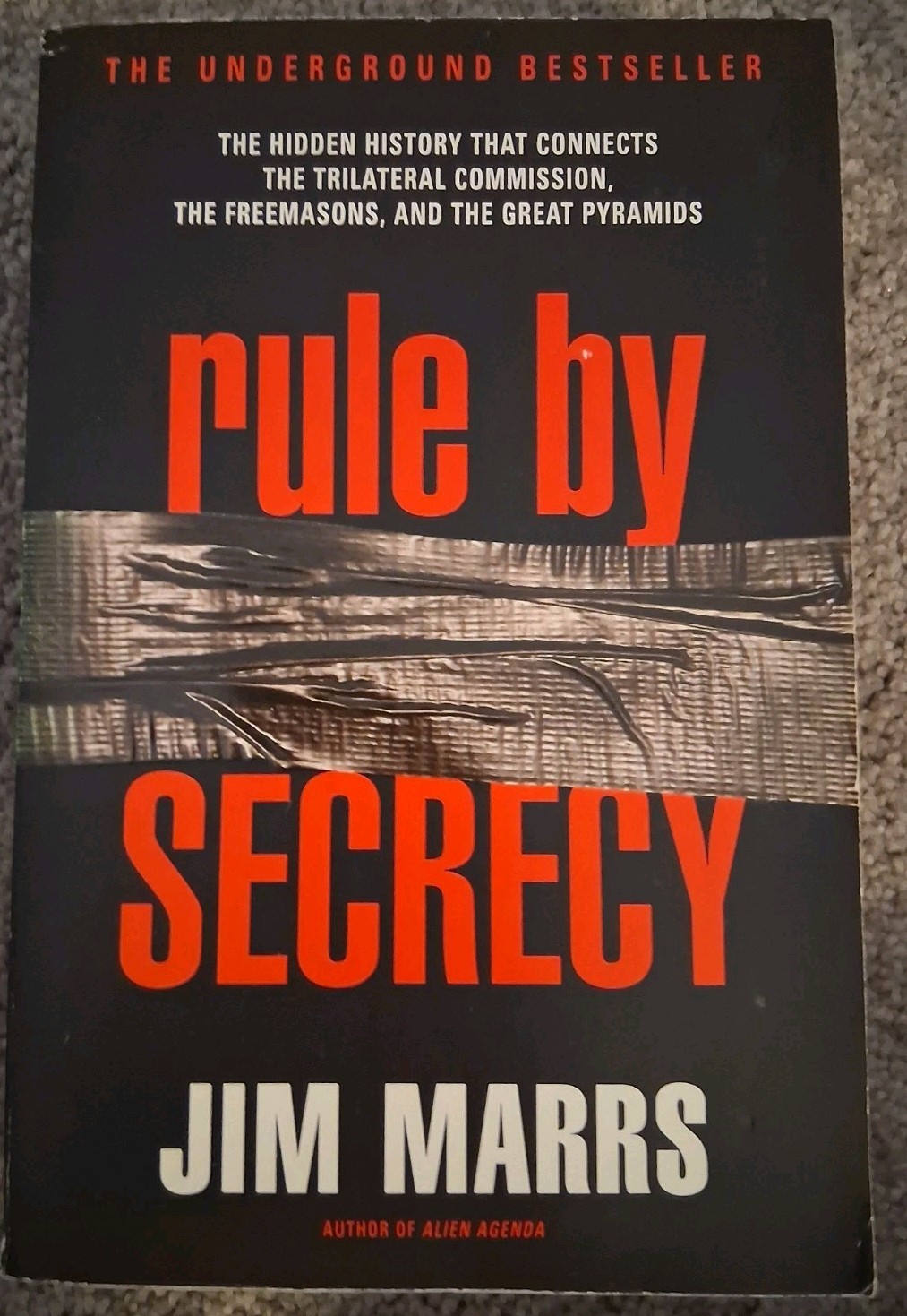 Lot of 4 Jim Marrs Books – Conspiracy Theory Books – Alien Agenda, Crossfire