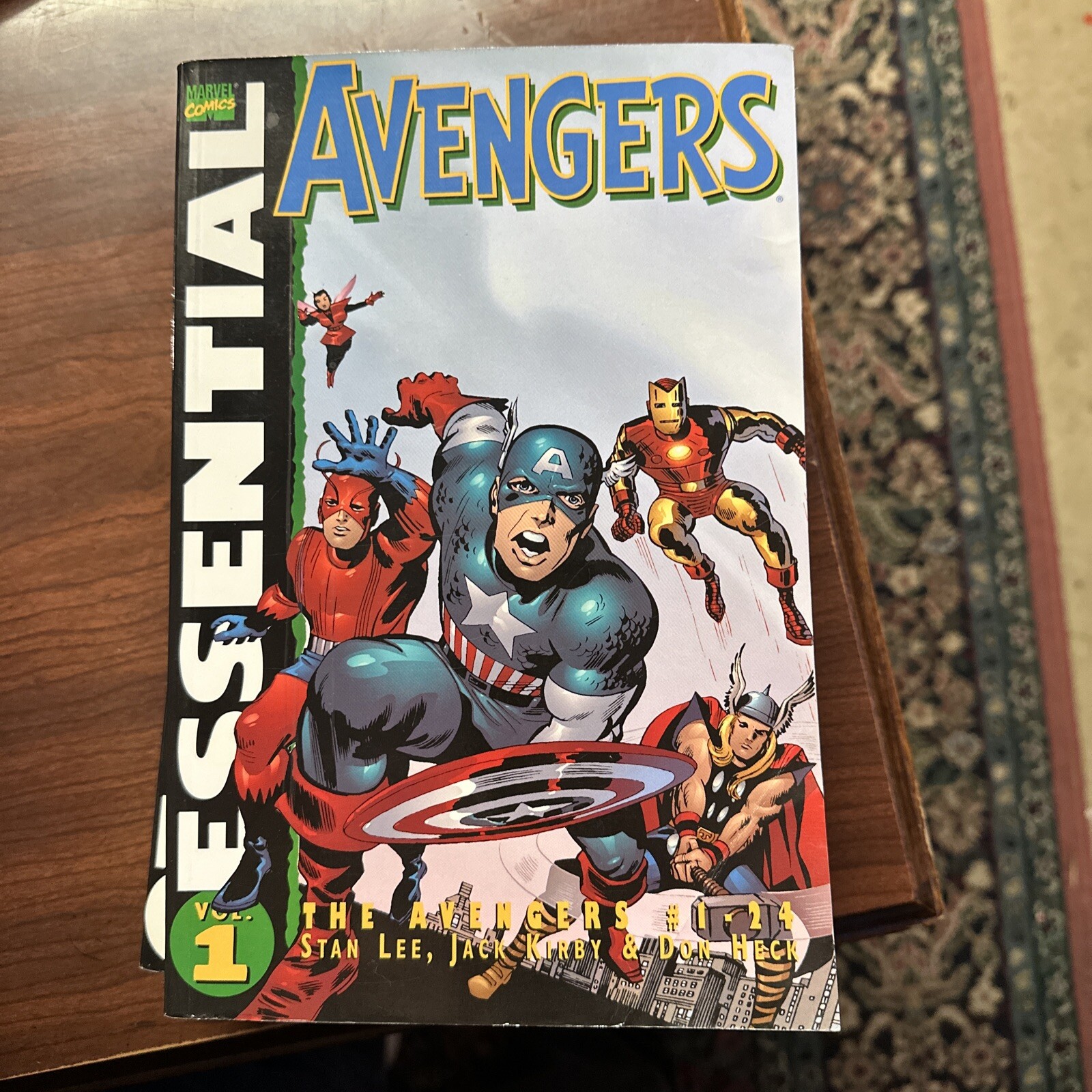 Essential Avengers Vol 1 Marvel Comics Paperback Lee Stan Jack Kirby Don Heck