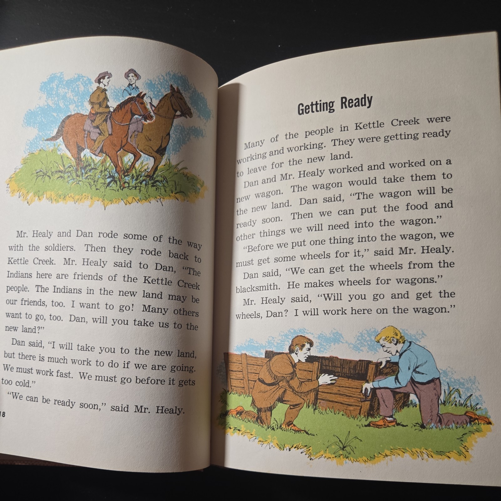 Dan Frontier And The Wagon Train By William Hurley Benefic Press 1975 HC Vintage