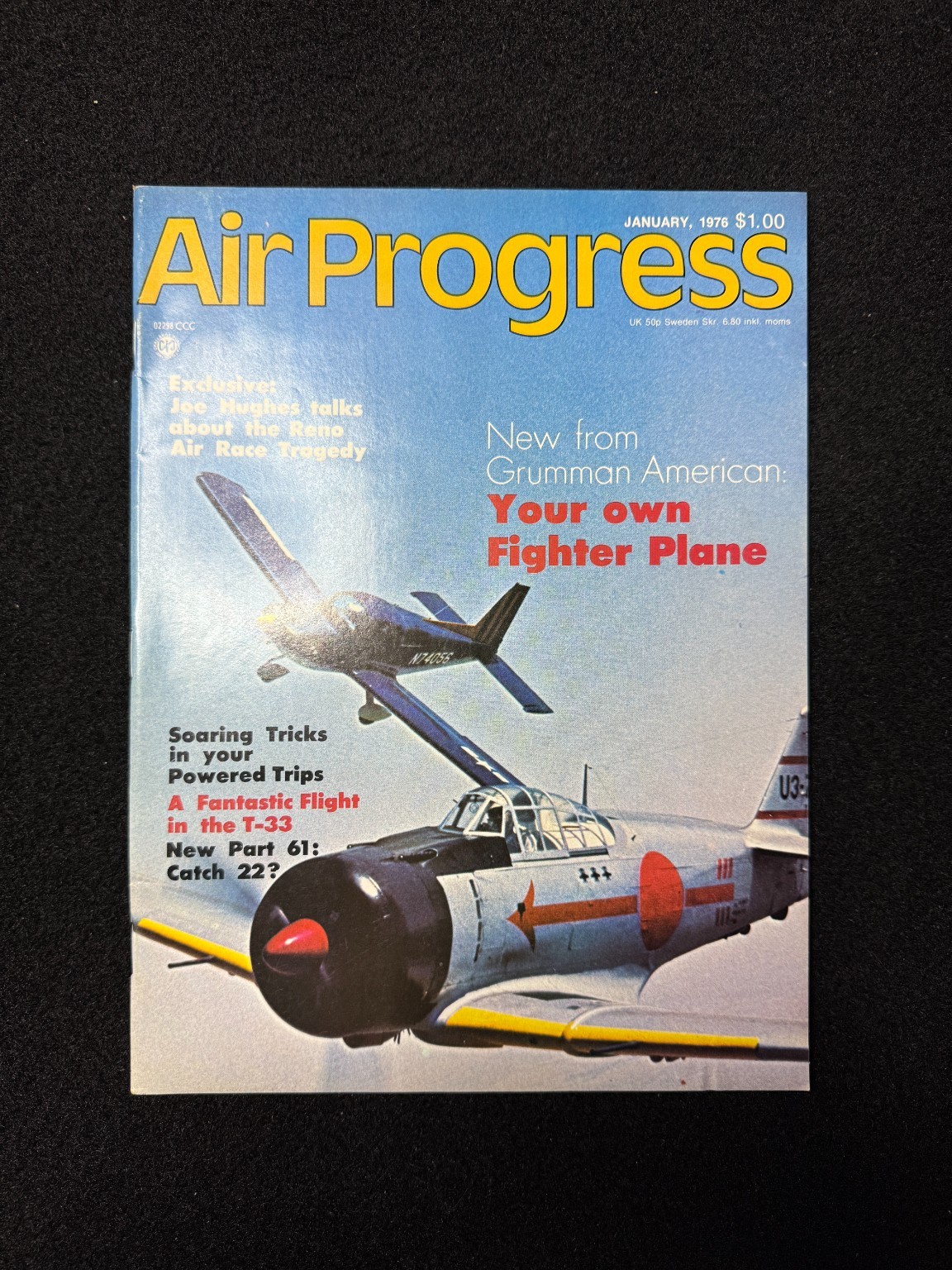 Air Progress January 1976 Aviation Magazine Fighter Planes Grumman American
