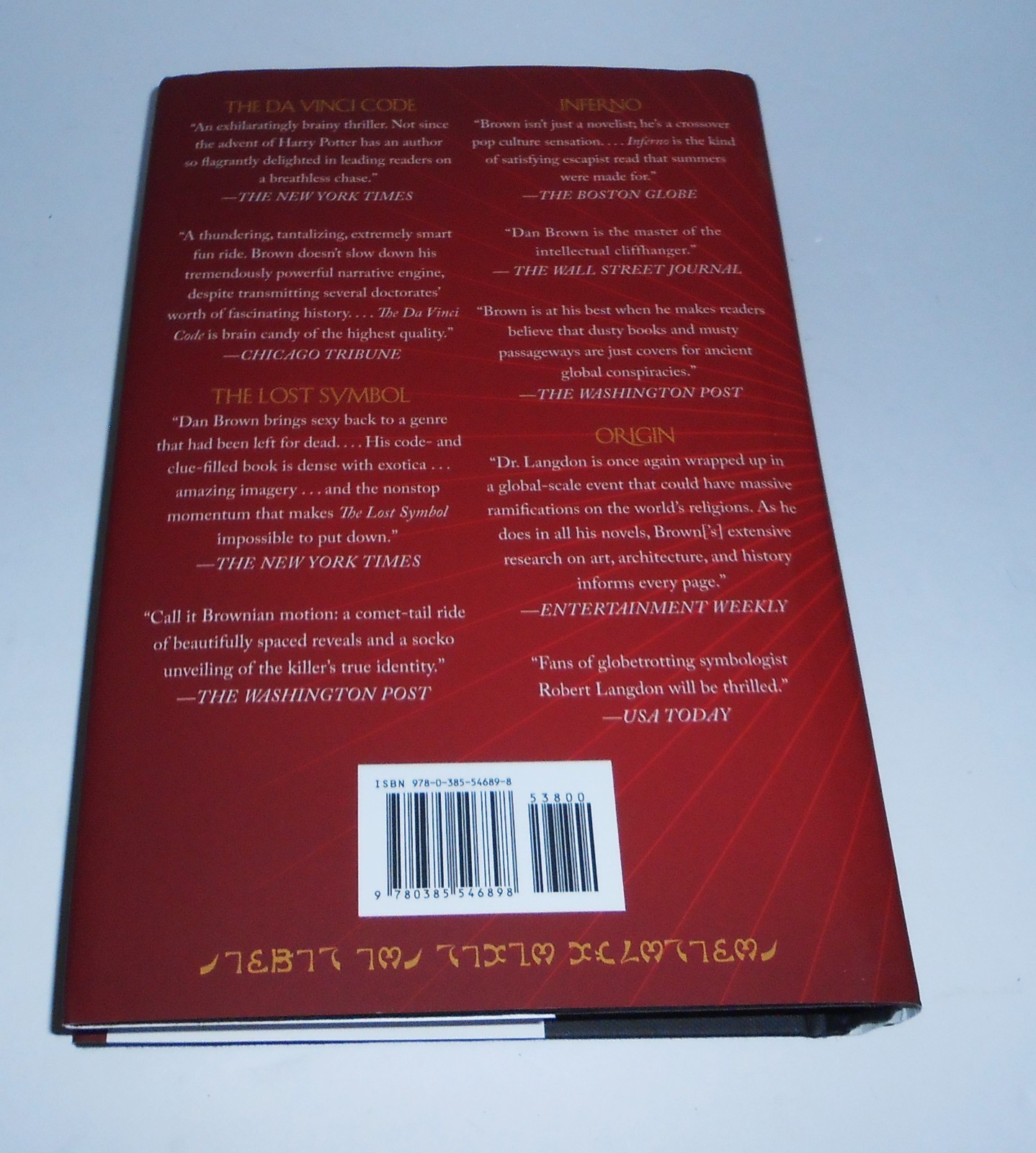 The Secret of Secrets – (Robert Langdon) by Dan Brown (Hardcover) 1ST ED