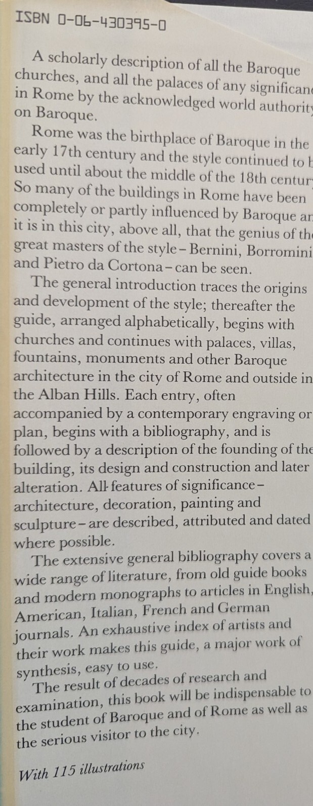 GUIDE TO BAROQUE ROME (ICON EDITIONS)