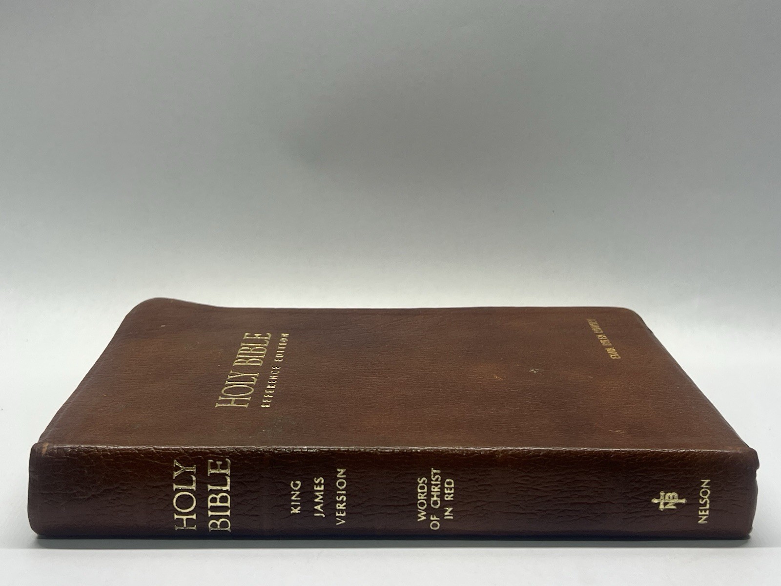 1972 Holy Bible KJV Reference Edition Nelson/ Genuine Leather Red Letter