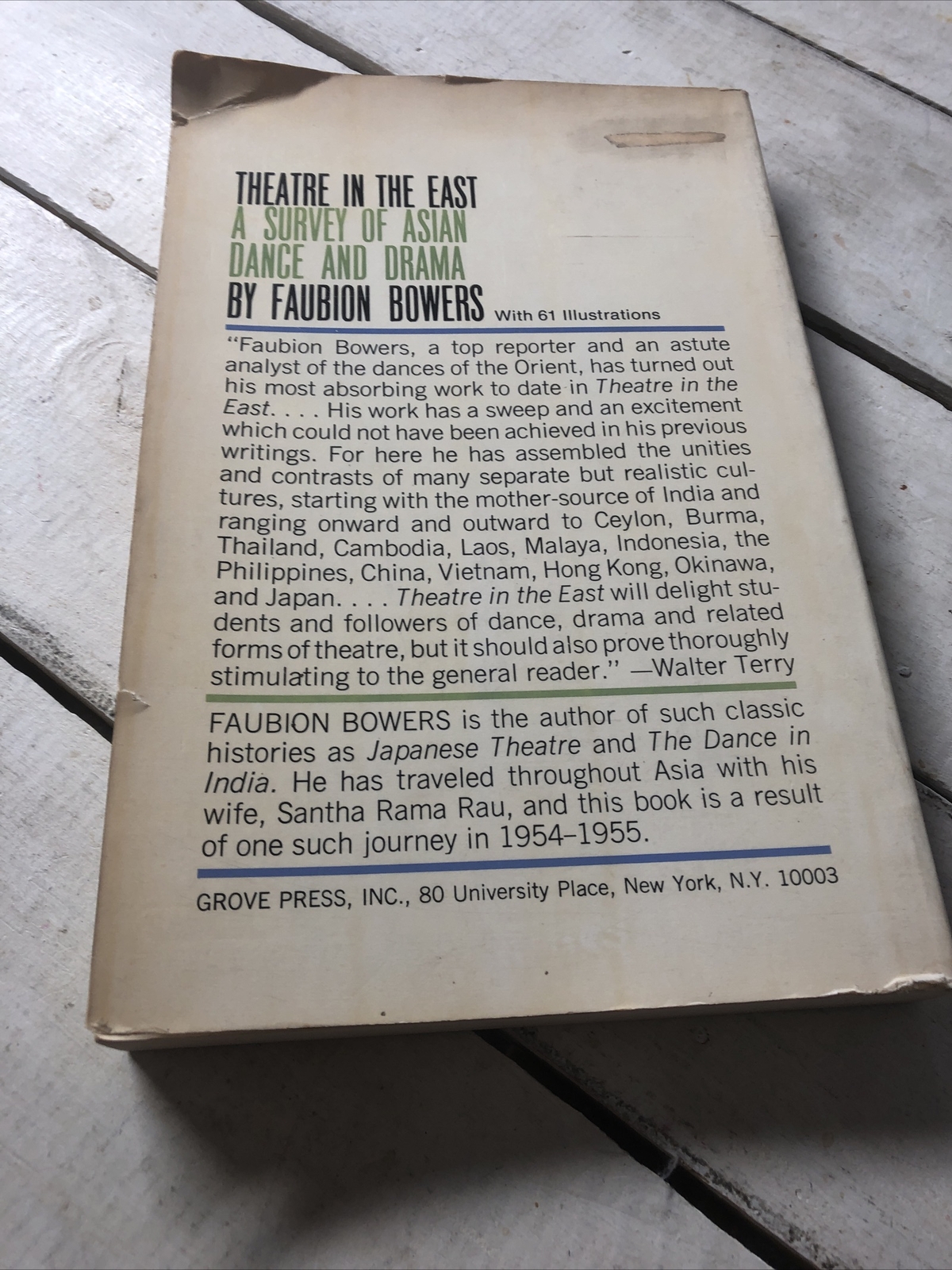 Theatre in the East Asian Dance & Drama Faubion Bowers Performing Arts