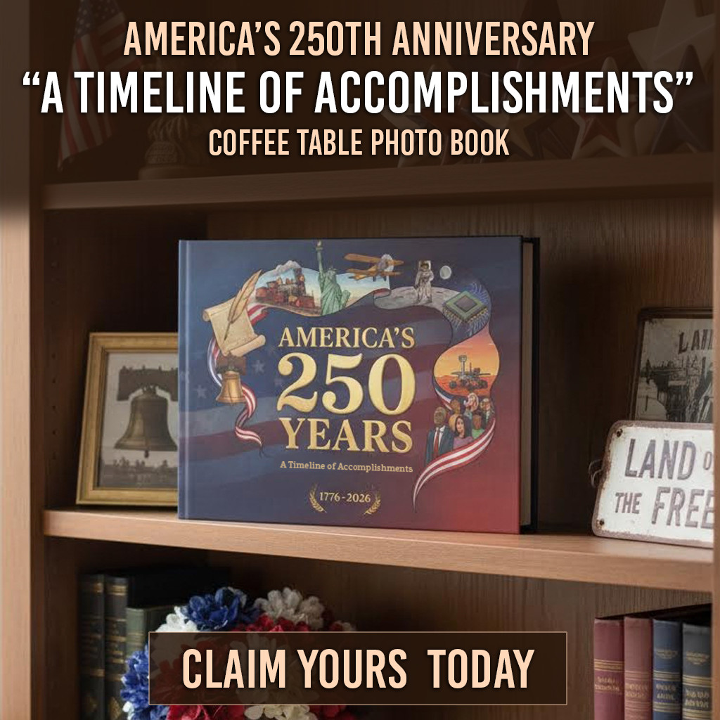 America’s 250th Anniversary Hardcover Coffee Table Book (24 Pages)