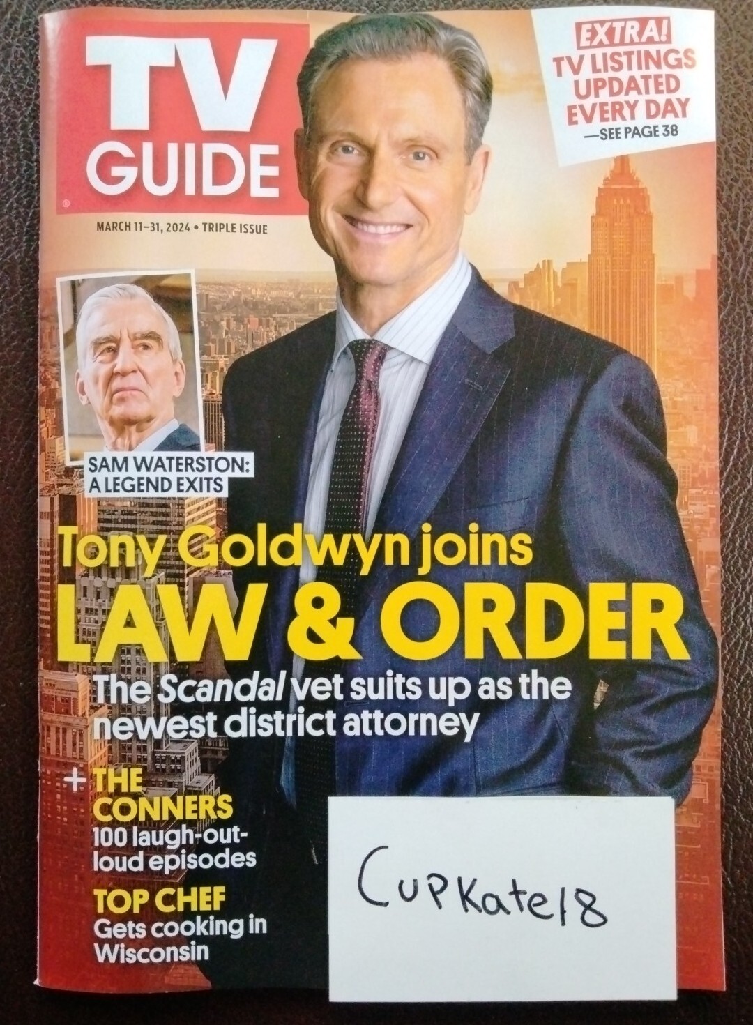 TV Guide Magazine Mar March 11-31 2024 Tony Goldwyn Cover Law&Order New w/Label