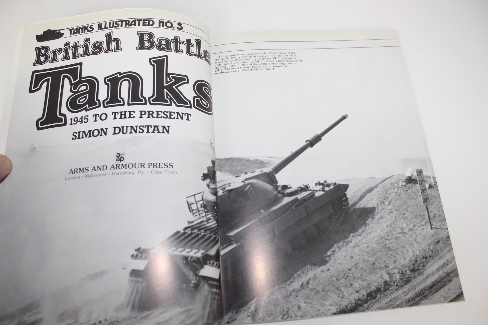 Lot of 6 Tanks Illustrated Arms and Armour Press – Nos. 1, 2, 3, 4, 5, 6 LN
