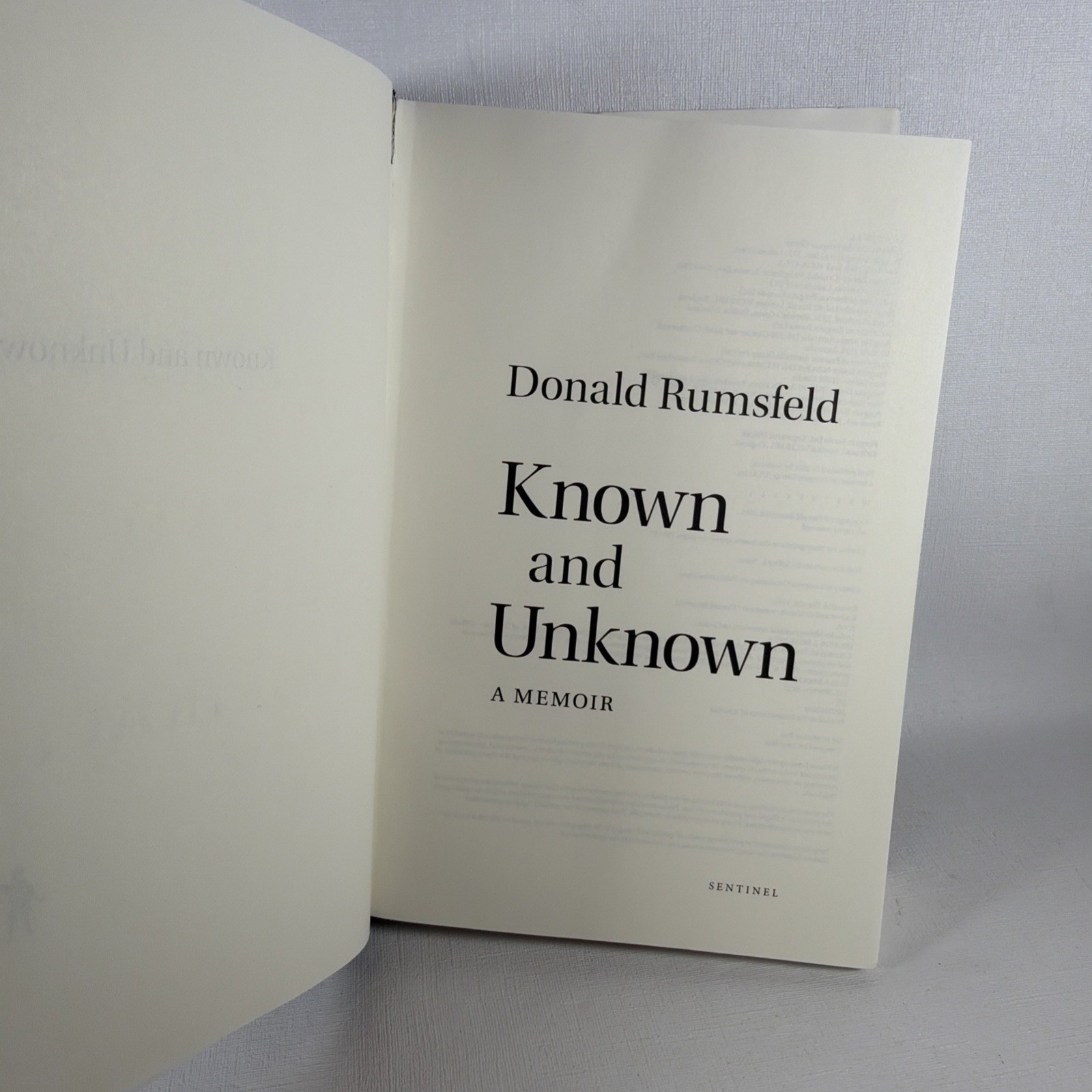 Donald Rumsfeld Memoir (1st Ed. & Print) Plus Rumsfeld’s Rules