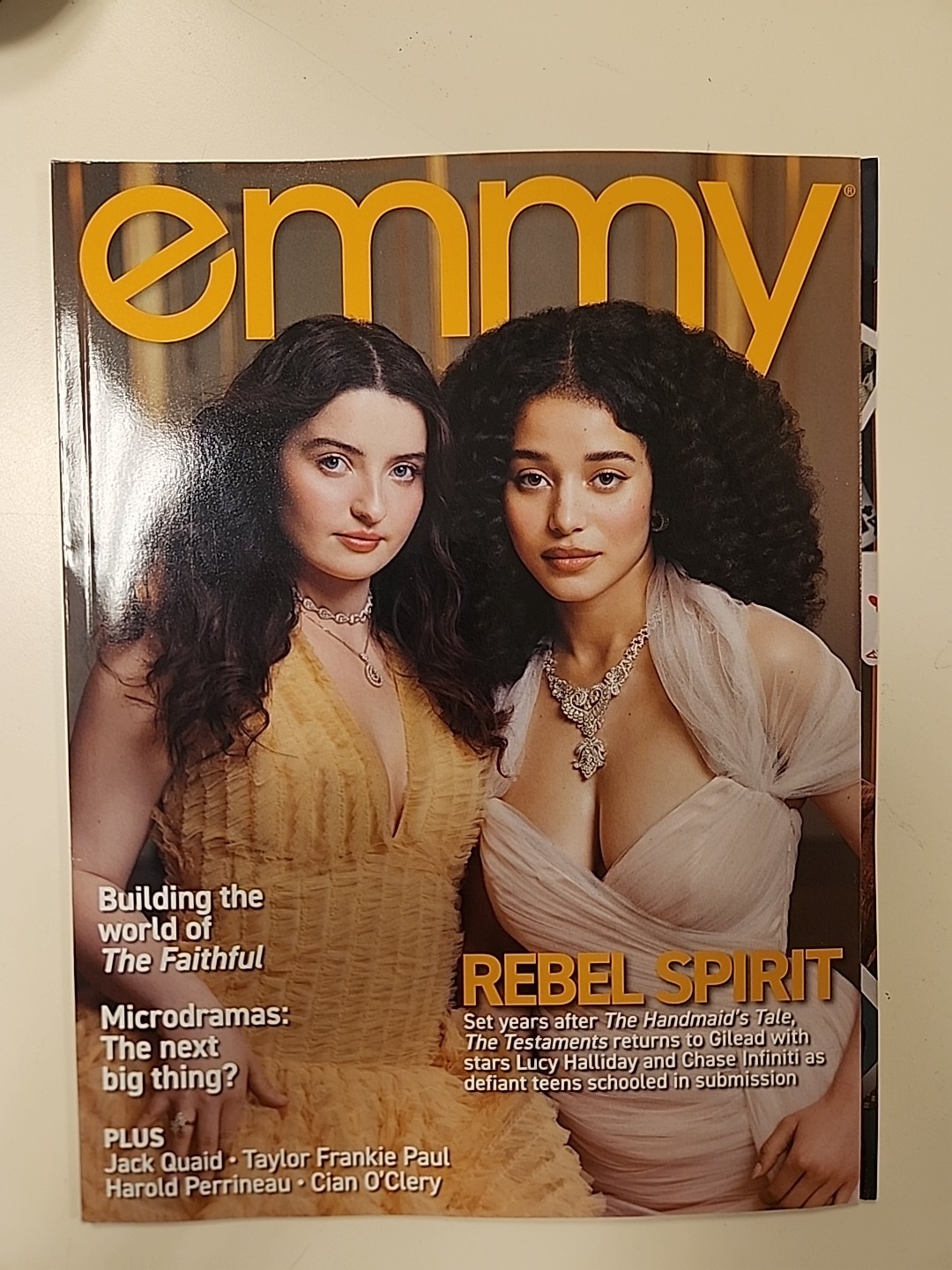 Emmy Magazine The Testaments Chase Infiniti NEW! FREE SHIPPING!