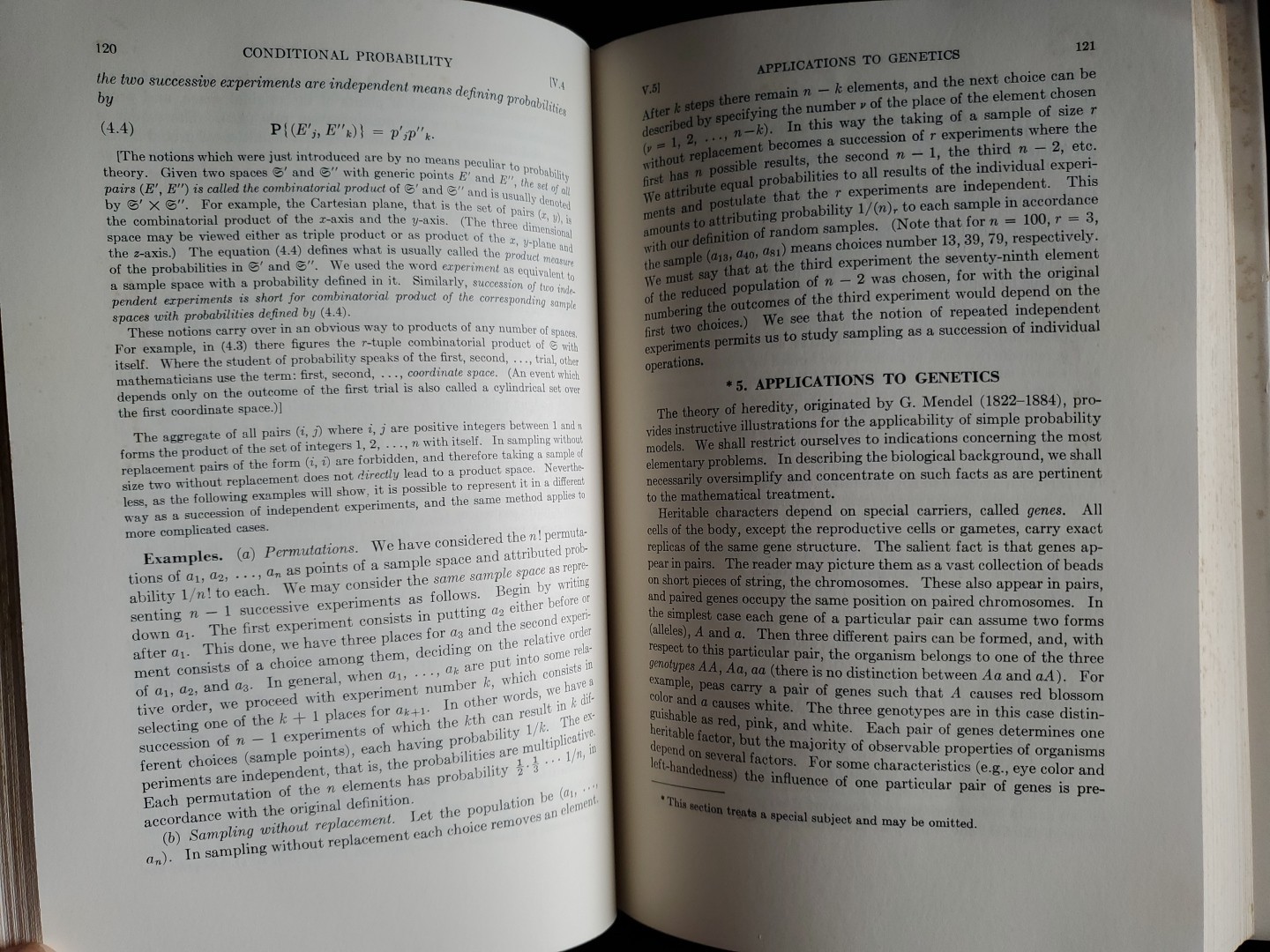 Feller Introduction to Probability Theory Vol 1 2nd Ed 1965 Wiley HC