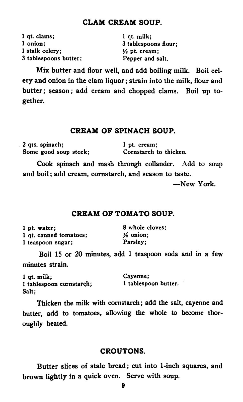 1909 Our Sisters Recipes 250 Pages