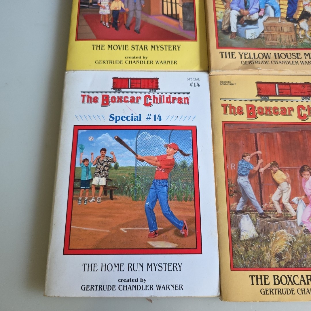 Boxcar Children Chapter Books by Gertrude Warner Book Lot 6 Vintage (2 Book #1s)