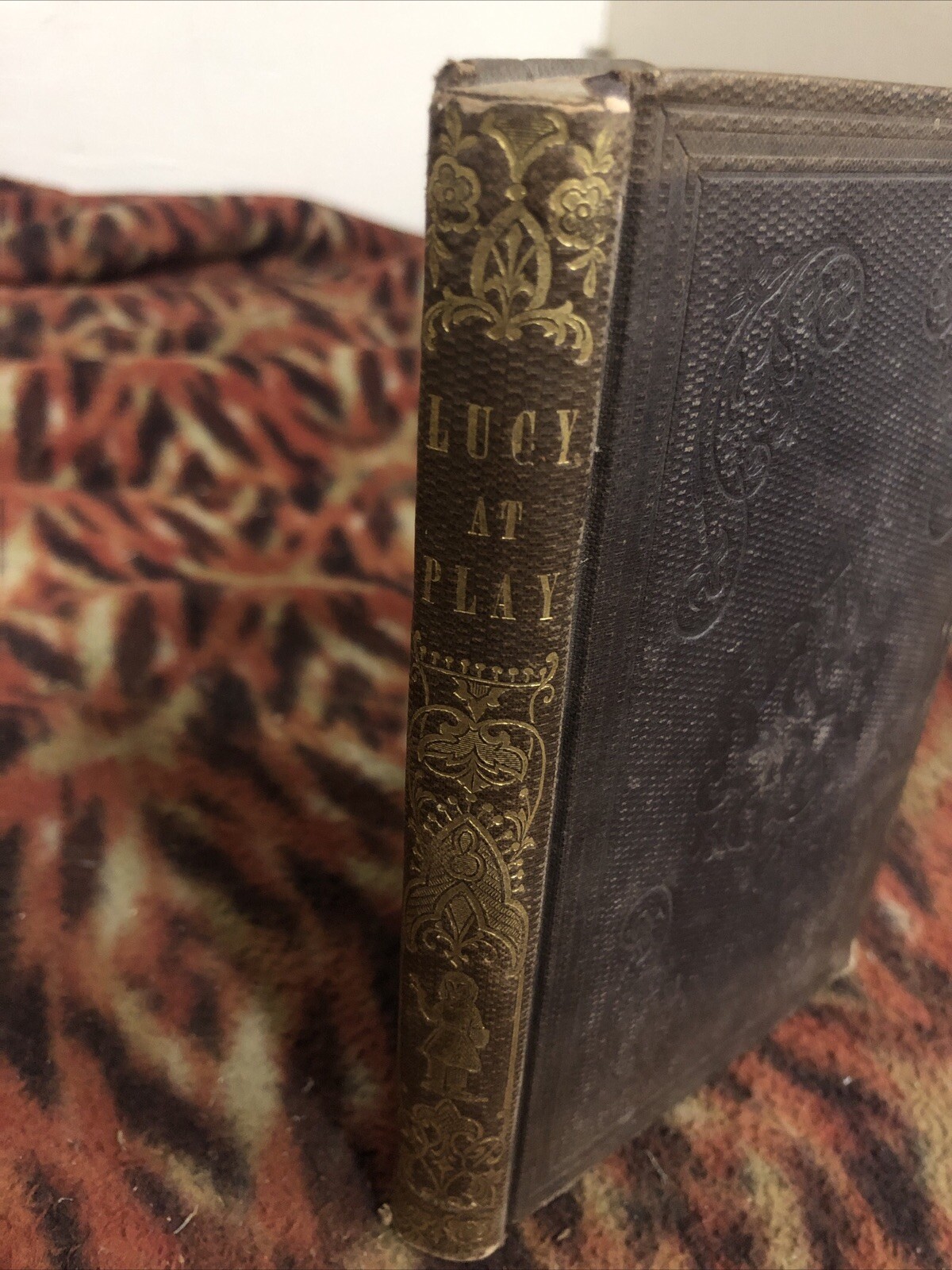 Lucy At Play Jacob Abott 1848 Hardcover Illustrated VG