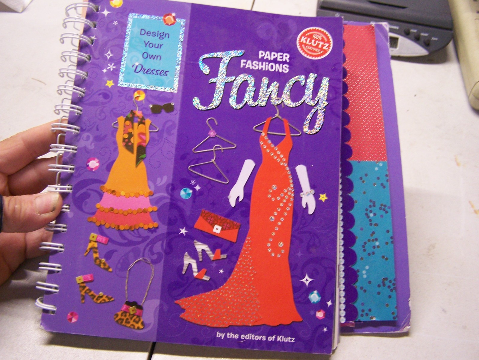 2008 Klutz Fancy Paper Fashion Book, Out-of-Print, Rare Find