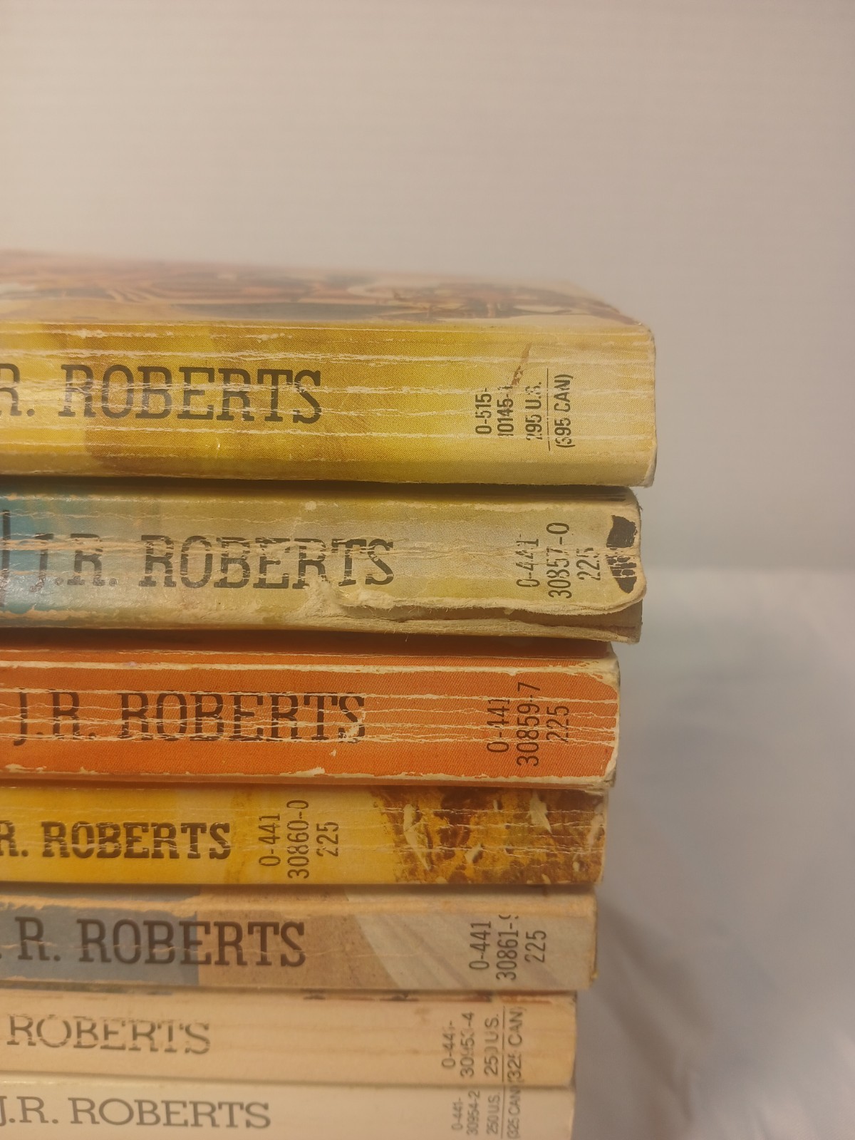 Lo of 9 The Gunsmith – J. R. Robert – Books 1-2, 4-6, 49 ,50, 52, and 55