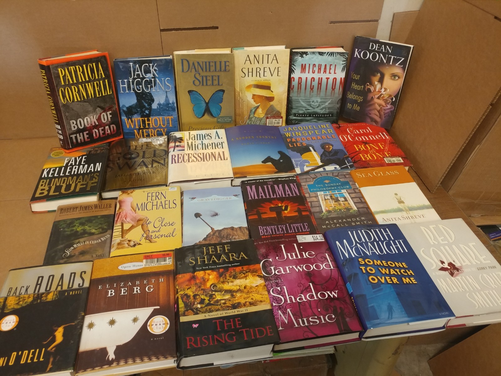 Lot of 15 Pounds Hardcover INSTANT COLLECTION GENERAL FICTION Book MIX GENRE SET