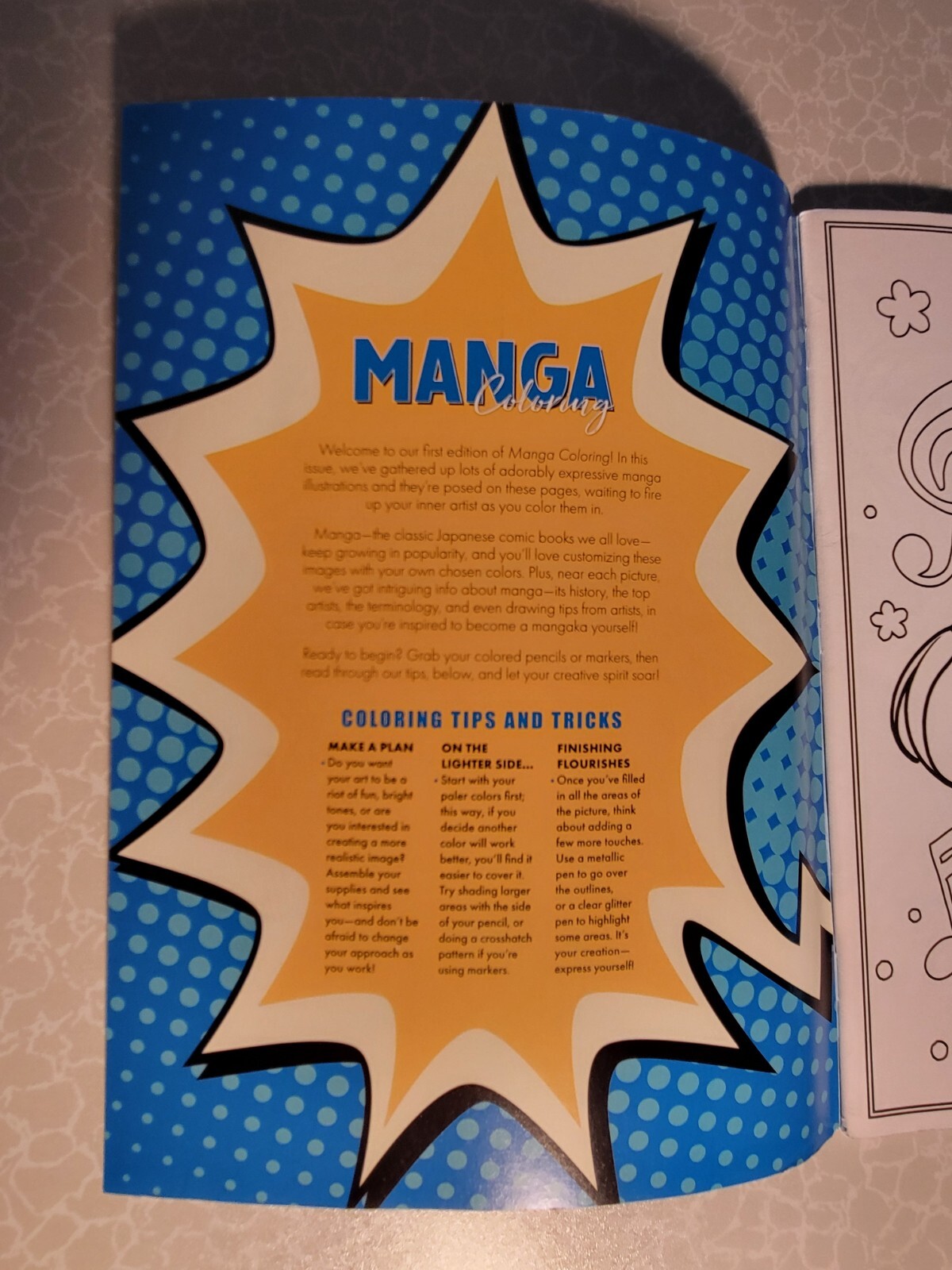 MAGNA COLORING – ADULT COLORING BOOK – 32 INSPIRING DESIGNS TO COLOR – Anime