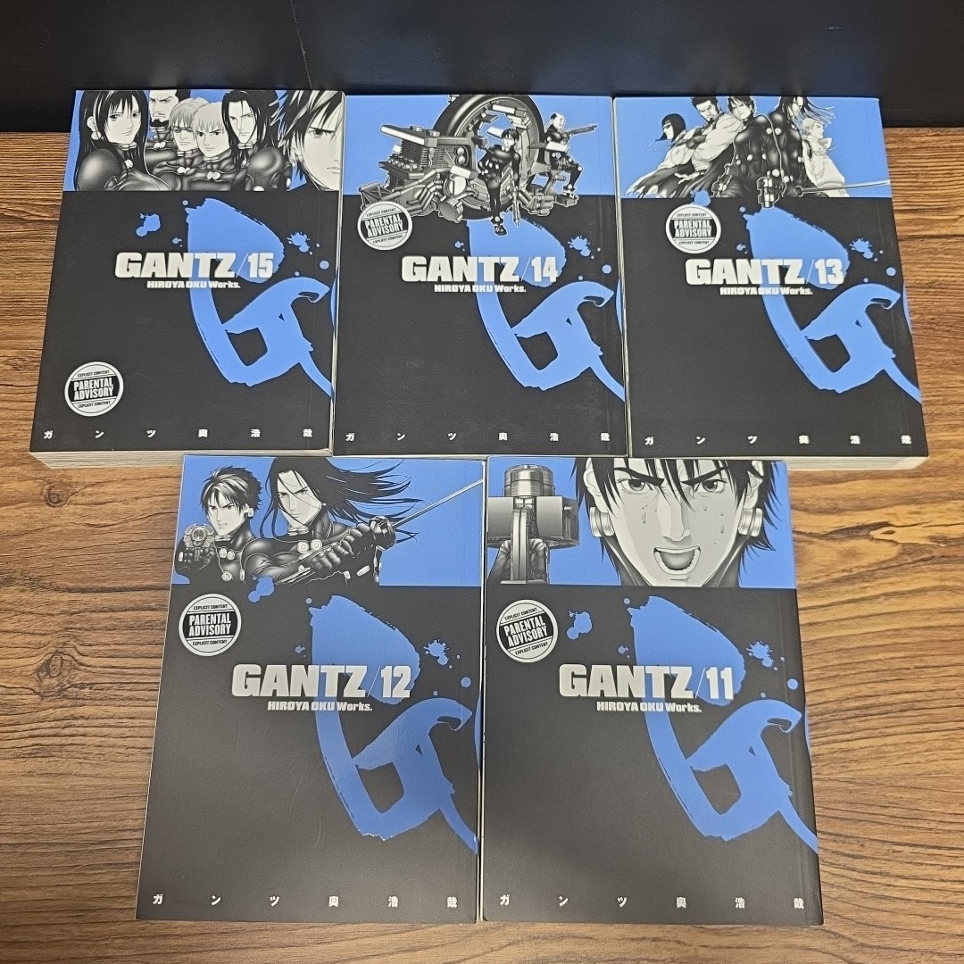9x LOT ~ Gantz Volumes 7 8 9 10 11 12 13 14 15 Hiroya Oku ~ Manga, English