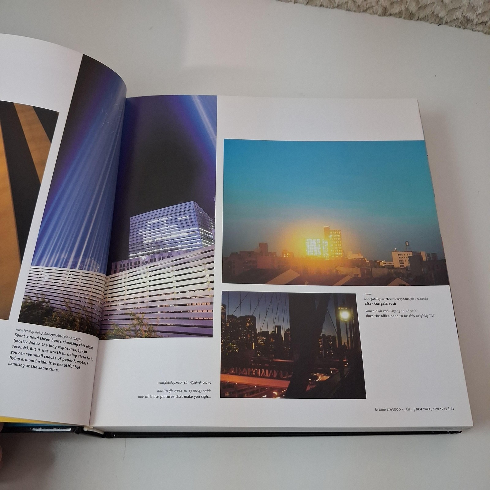 Fotolog.book Andrew Long Nick Currie Thames & Hudson Black HC 2006 1st Ed