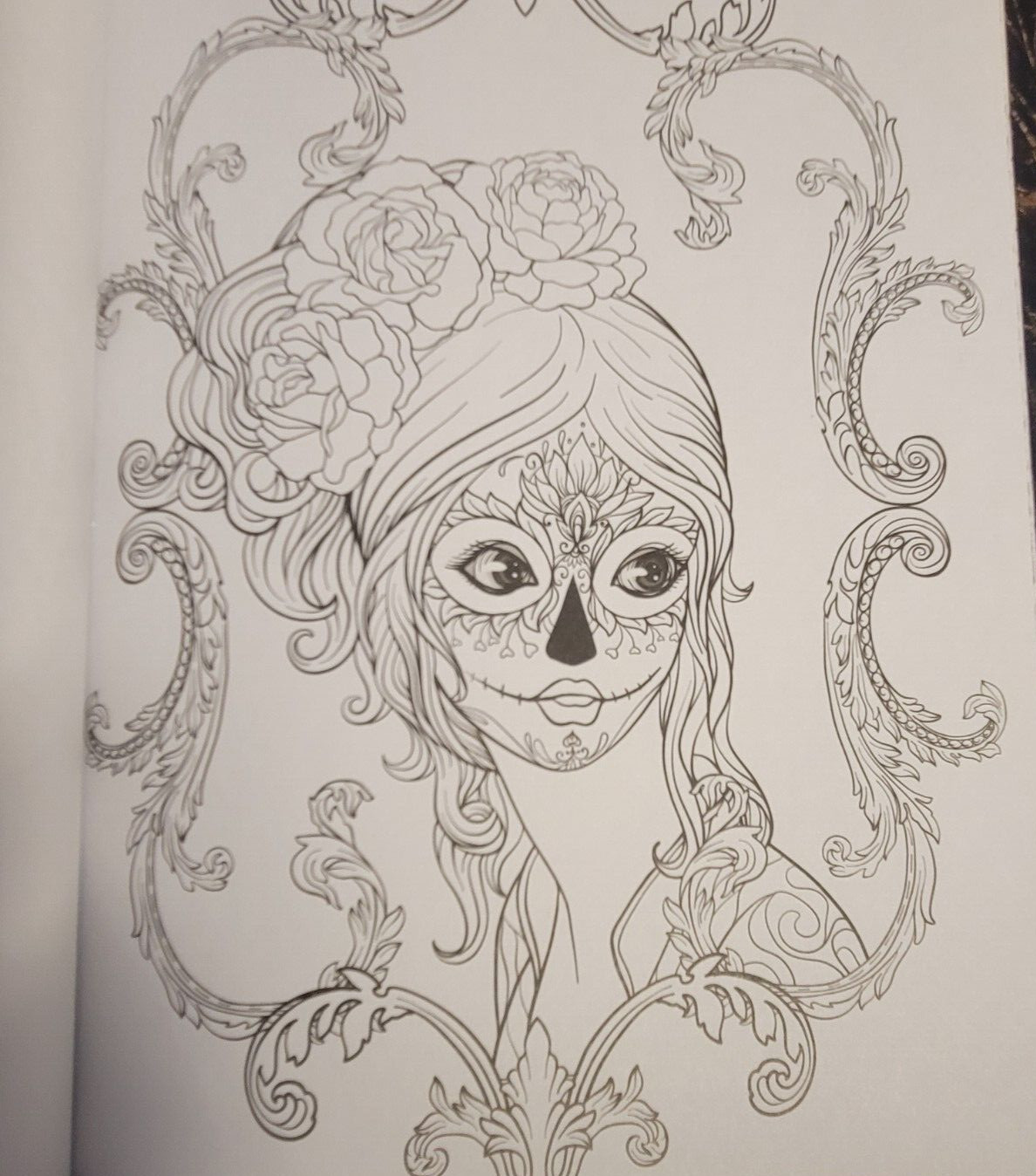 DAY OF THE DEAD Vol 5 Adult Coloring Book With 47 Prints Ready To Frame