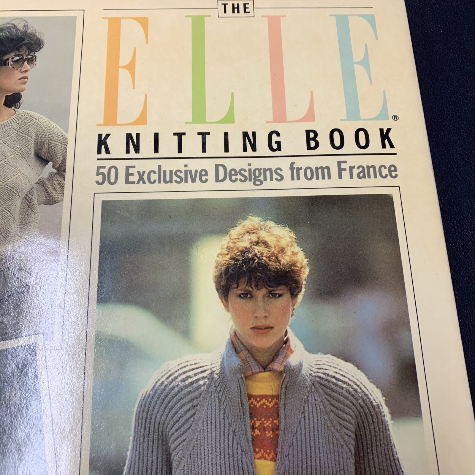 ELLE KNITTING BOOK 50 Exclusive French family Designs 1984 126pg