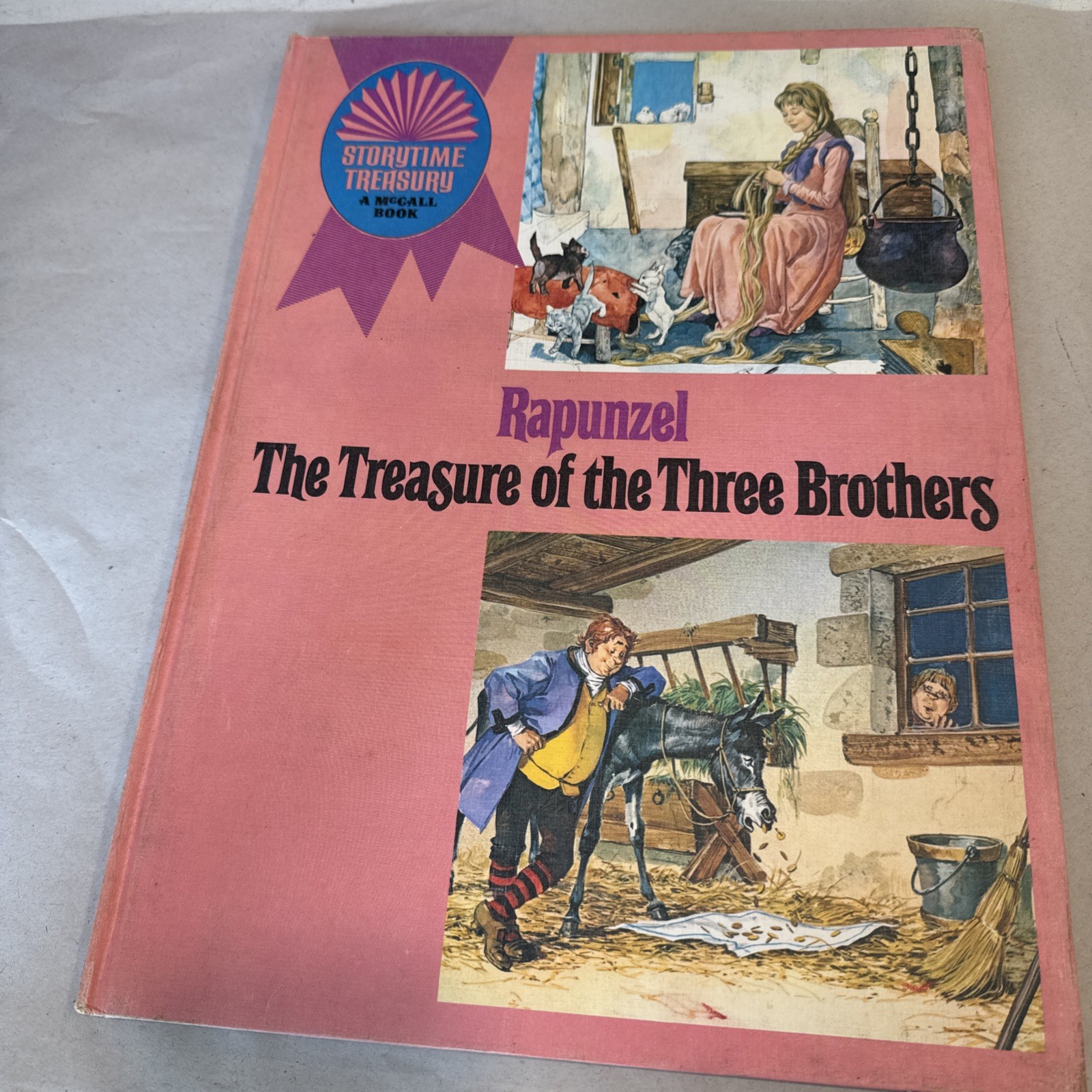 Vintage 1969 Storytime Treasury RAPUNZEL / THE TREASURE OF THE THREE BROTHERS