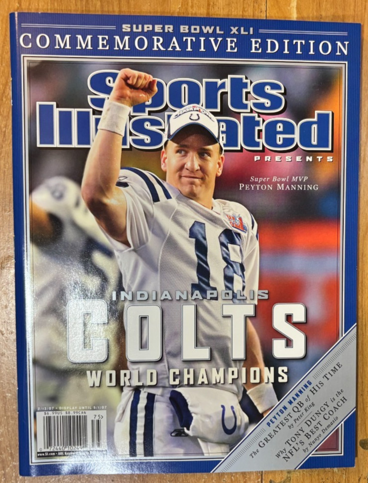 Sports Illustrated Magazine Indianapolis Colts/Peyton Manning Super Bowl Issue