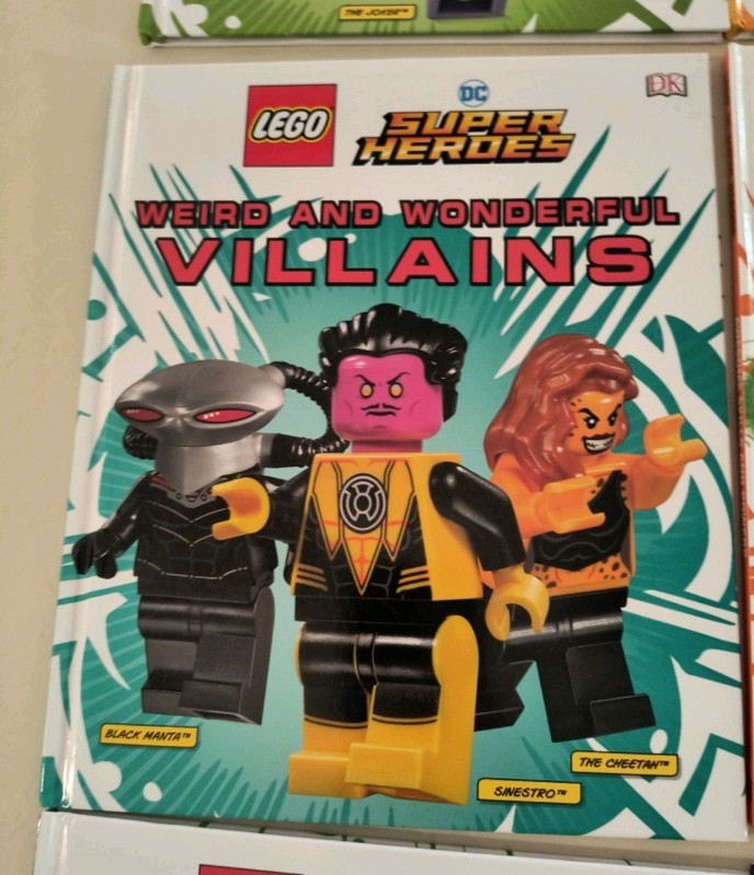 LEGO DC Super Heroes Hardcover Picture Book Set by DK, Superheroes & Villains