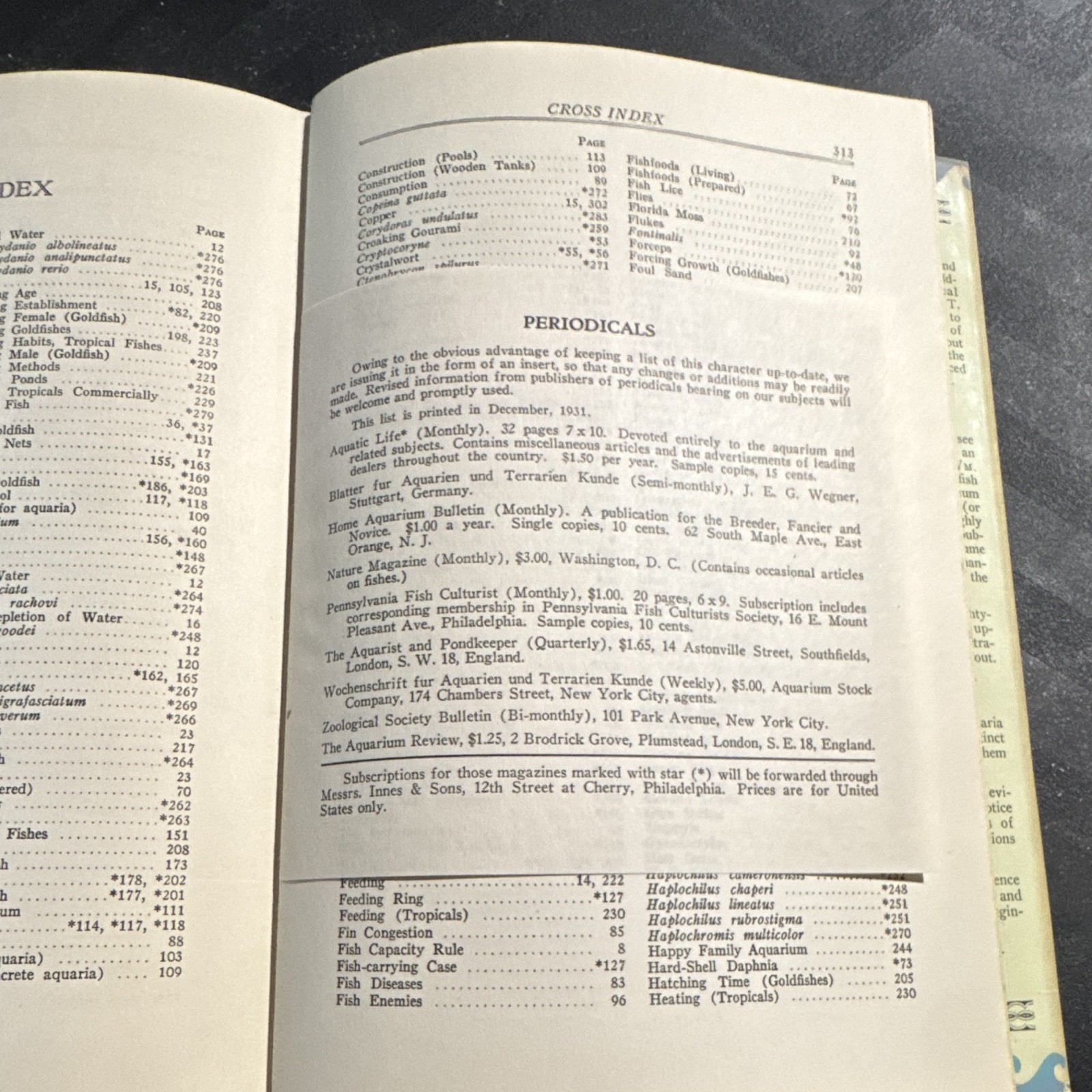 William T. Innes – Goldfish Varieties & Tropical Aquarium Fishes – 1931