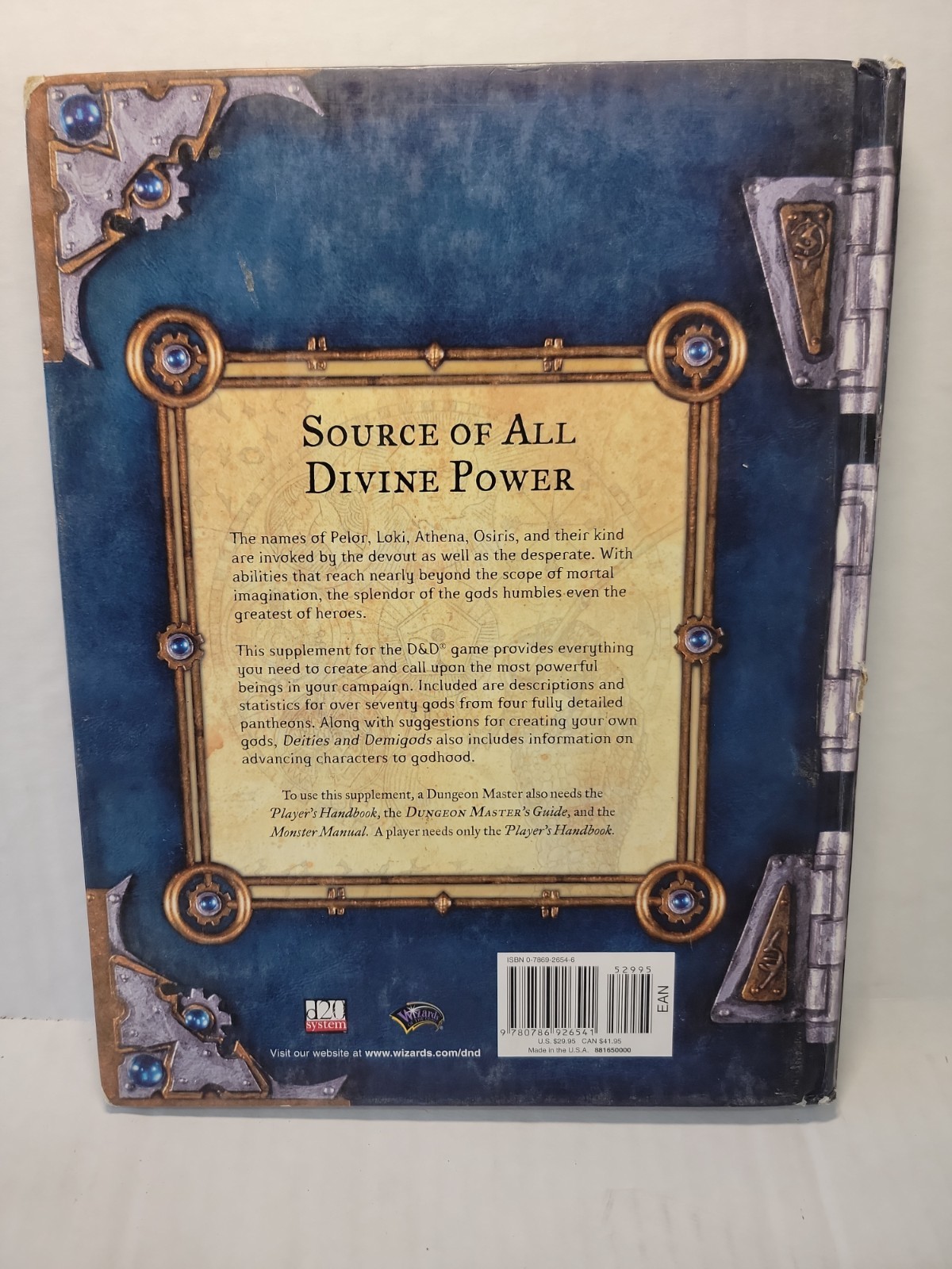 Deities and Demigods by James Wyatt, Rich Redman and Skip Williams 2002