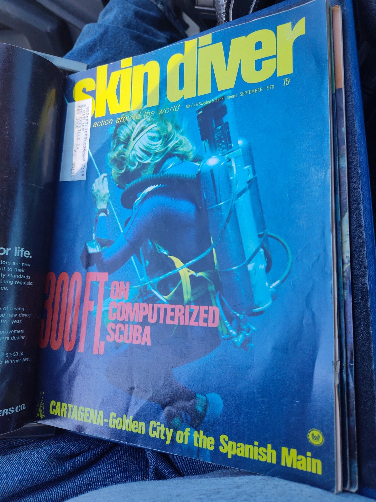 1970 Complete Set/Year of 12 Skin Diver Magazine In Official Binder Nice!!!