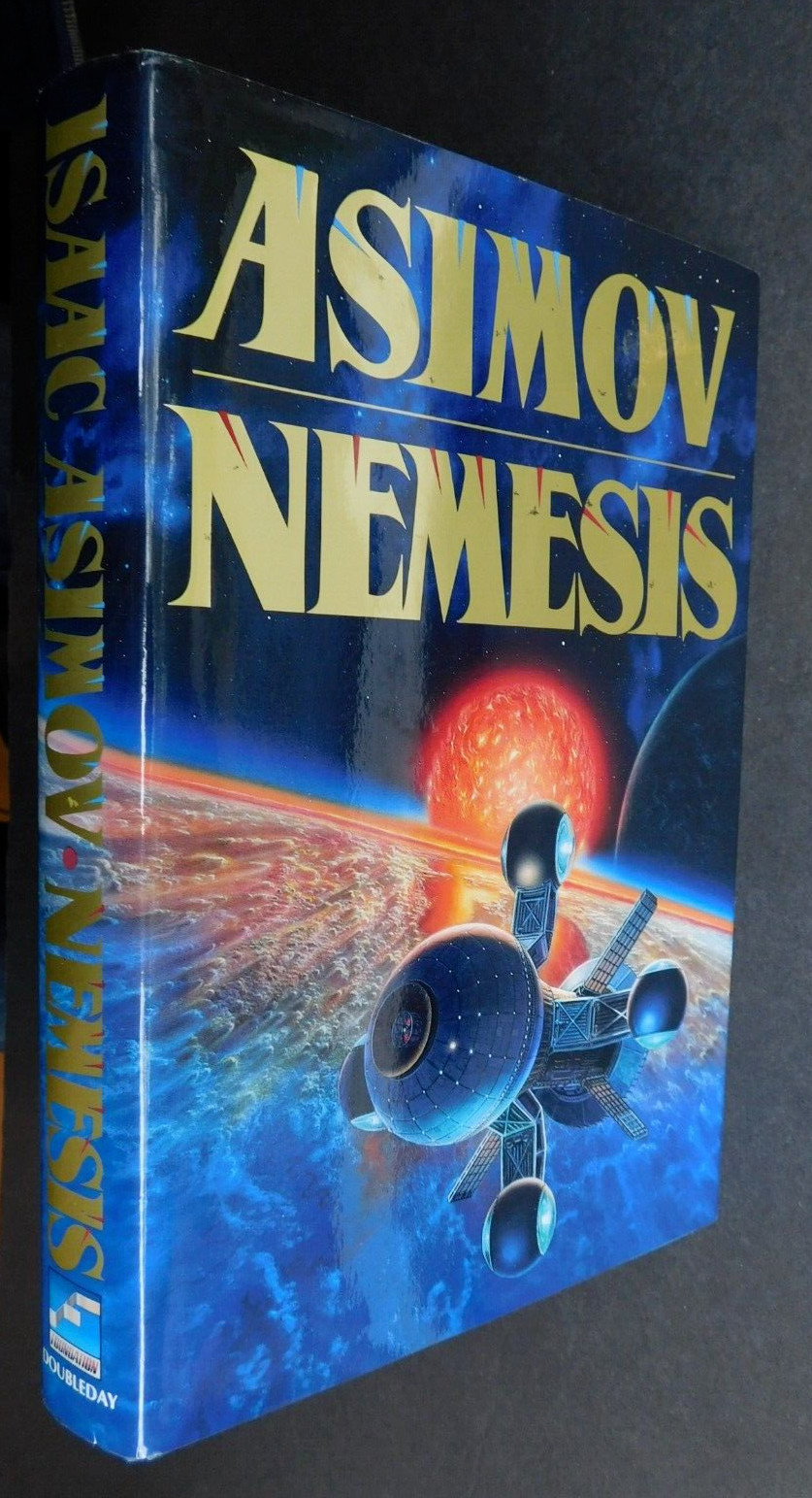ISAAC ASIMOV 1st Edition 1989 NEMESIS Unread SciFi hardcover & jacket 364 pages