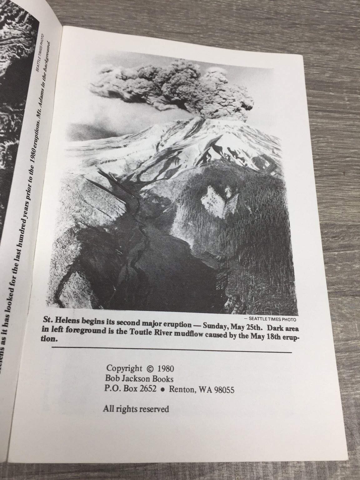 St. Helens! Lanny R. Ream Bob Jackson 1980 1st Ed Volcano Geology Bob Jackson