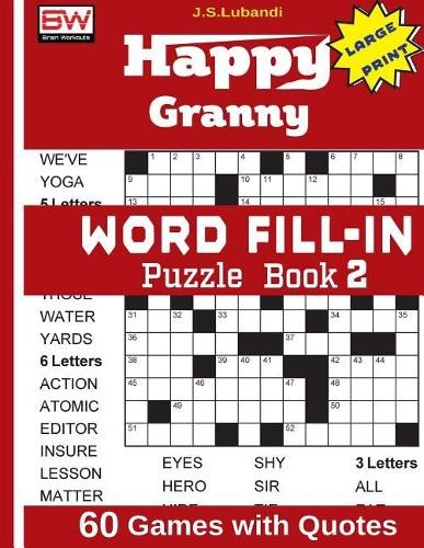 J S Lubandi Happy Granny WORD FILL-IN Puzzle Book 2 (Paperback)