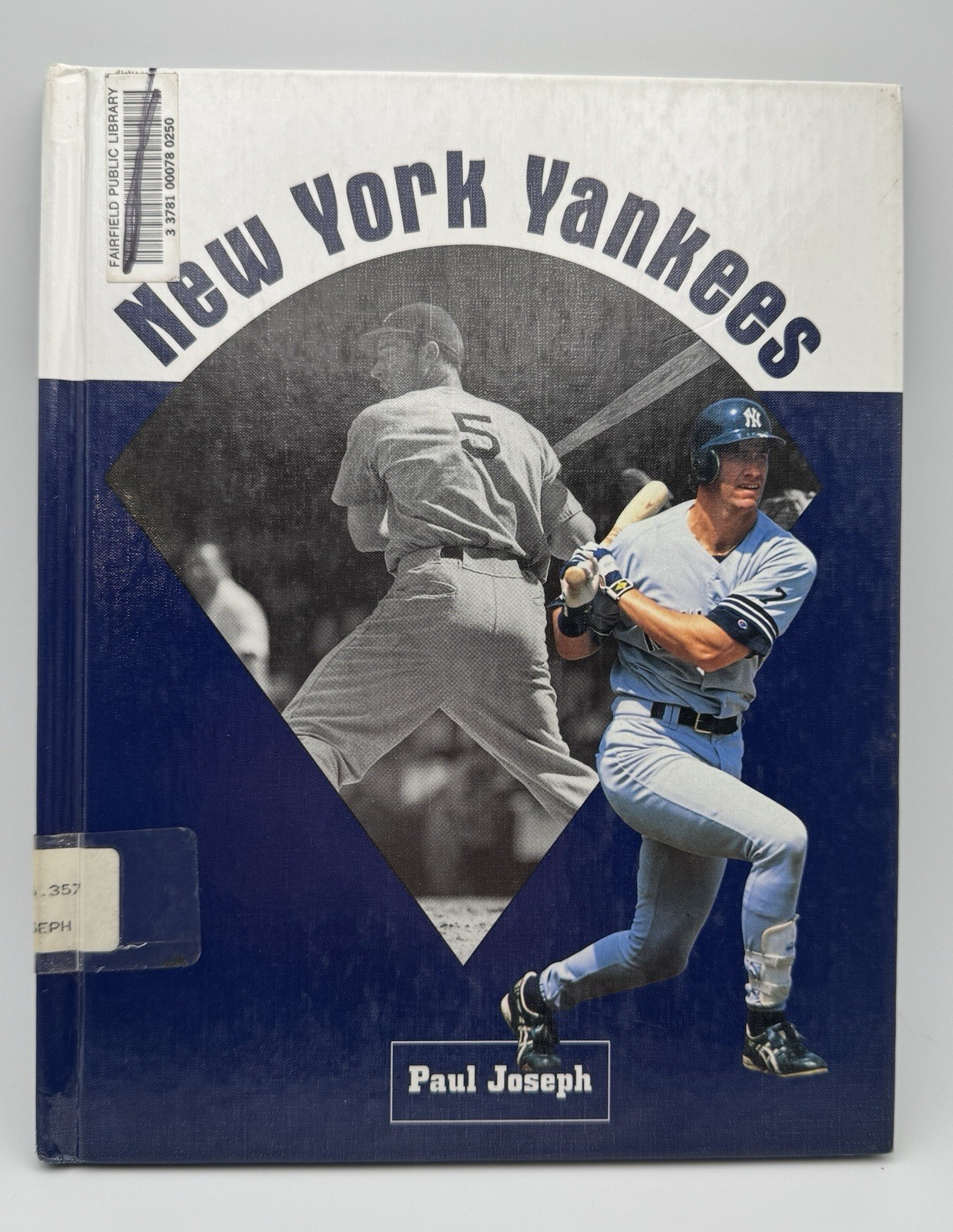 Lou Gehrig + New York Yankees Book MLB Baseball History ~ 2 Library Copy Books