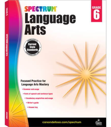 Spectrum Language Arts, Grade 6 – Paperback By Spectrum – VERY GOOD