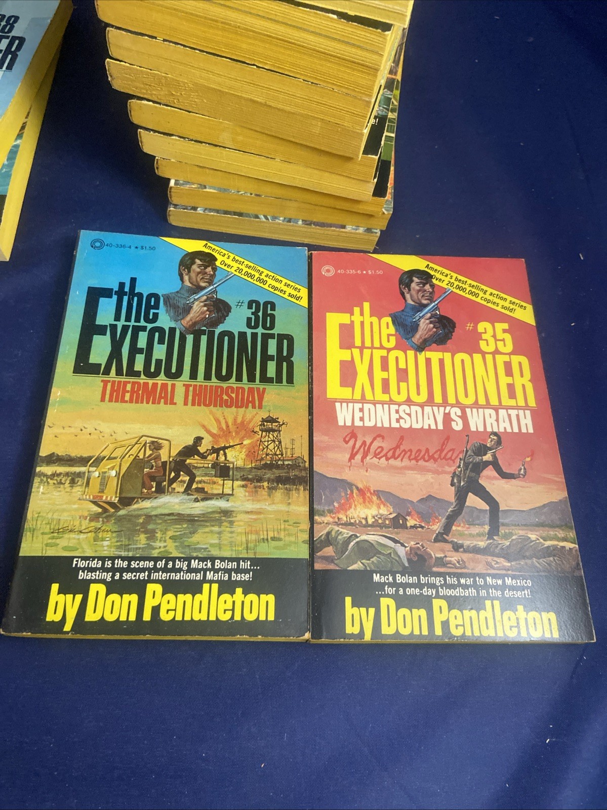 Don Pendleton Mack Bolan/ Executioner Series Lot Of 19 Between 13 – 38 1970s