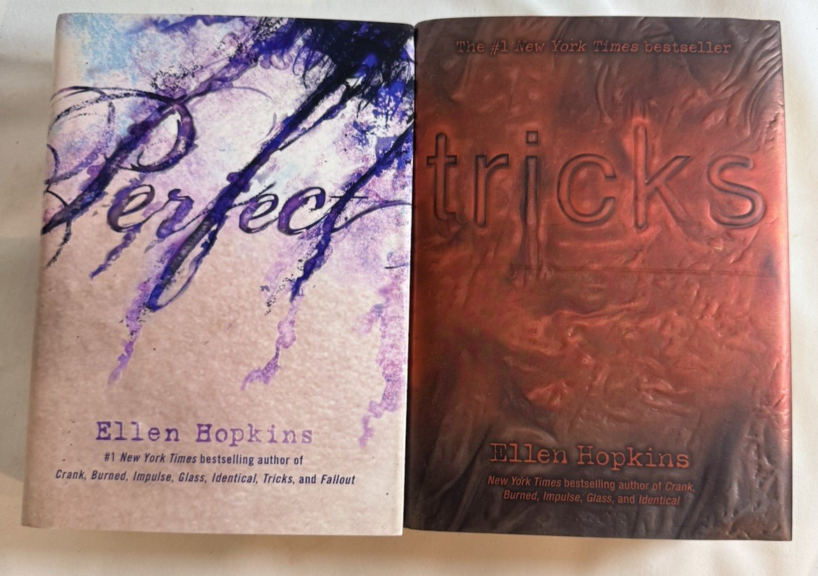 Lot of 10 Ellen Hopkins HC PB Mixed Books – Tricks Perfect Fallout Glass Rumble