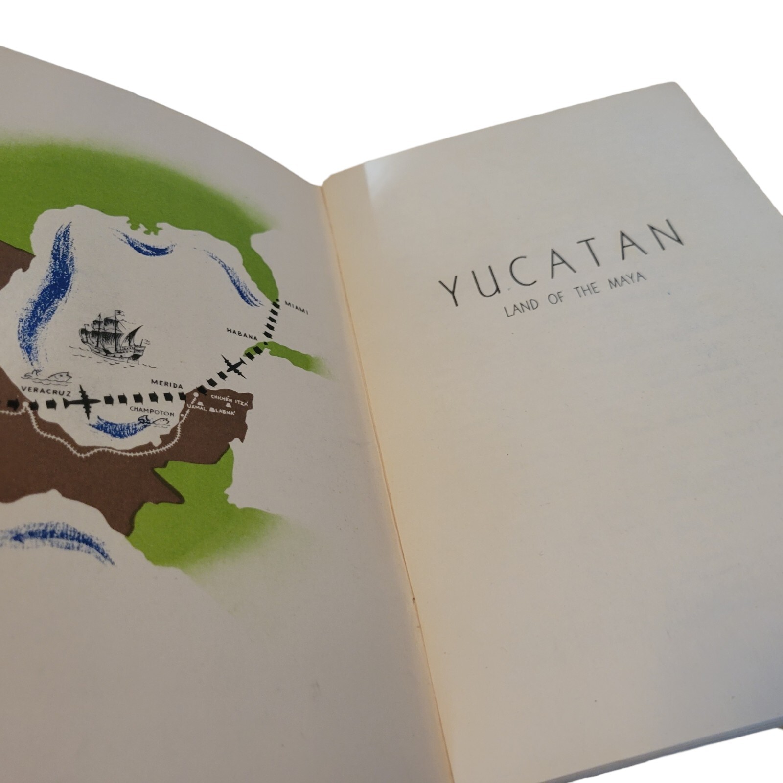 Vtg 50’s Yucatan Land of the Maya Tourism Guide 1953 Travel Agengy Book Mexico