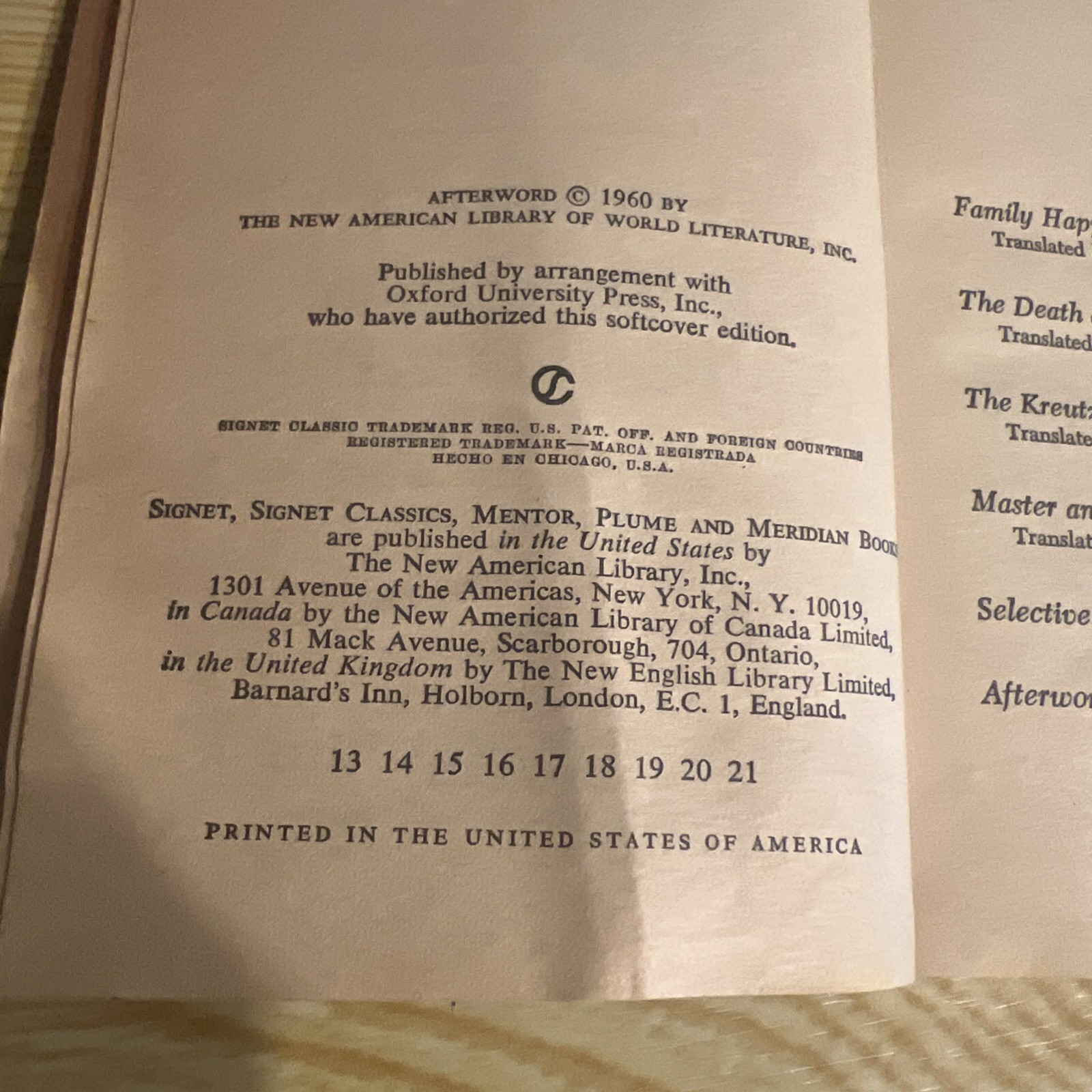 The Death of Ivan Ilyich and Other Stories by Leo Tolstoy Signet Classic