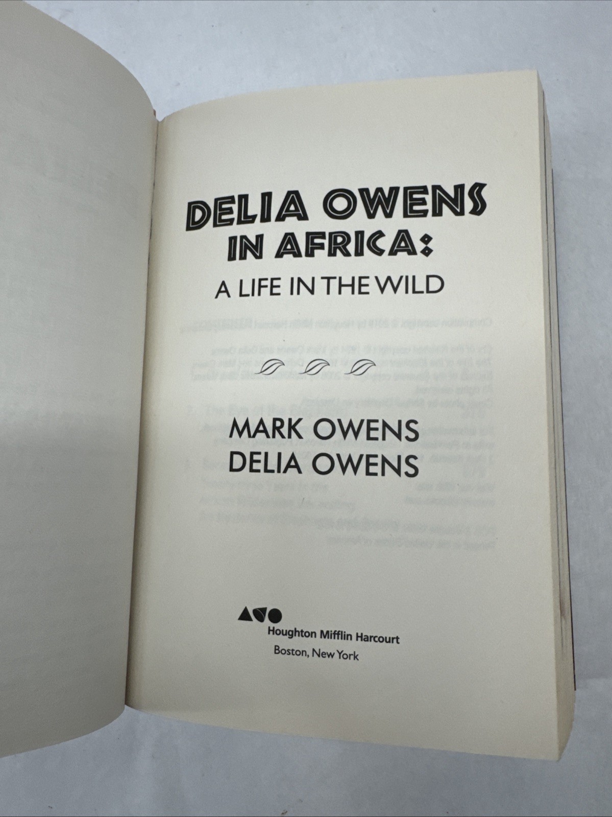 Delia Owens In Africa A Life In The Wild: By Mark Owens & Delia Owens 2019 B&N