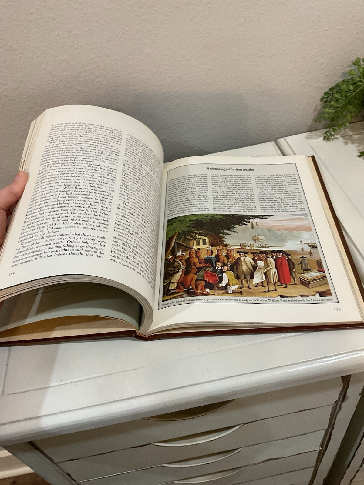 Vtg 6th Print 1981 The Old West The Indians Leather Hardcover Time Life Books