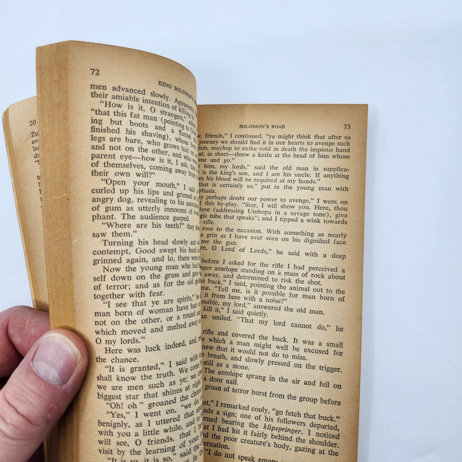 Vintage Adventure Fiction – King Solomon’s Mines by H. Rider Haggard (1960s PB)